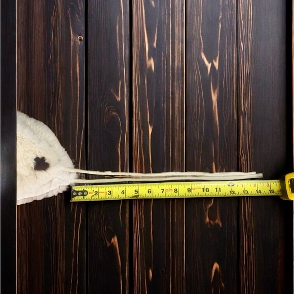 Vintage Real Fur Cream Hand Warmer and Mask Set - Picture 14 of 14